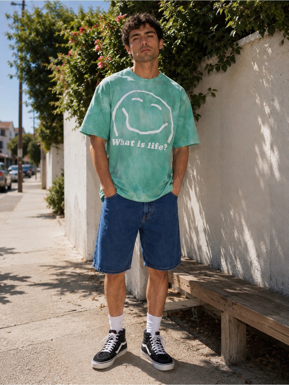 🙂 MARKET NWT What is Life Tee - Moss Dye 🙂